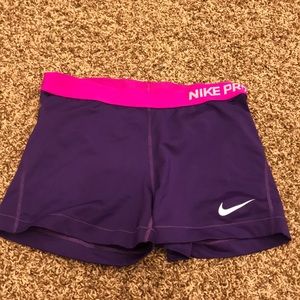 Purple nike spandex